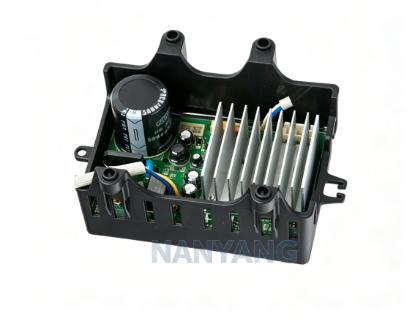 Integrated washing machine BLDC driver with power electronics and heat dissipation